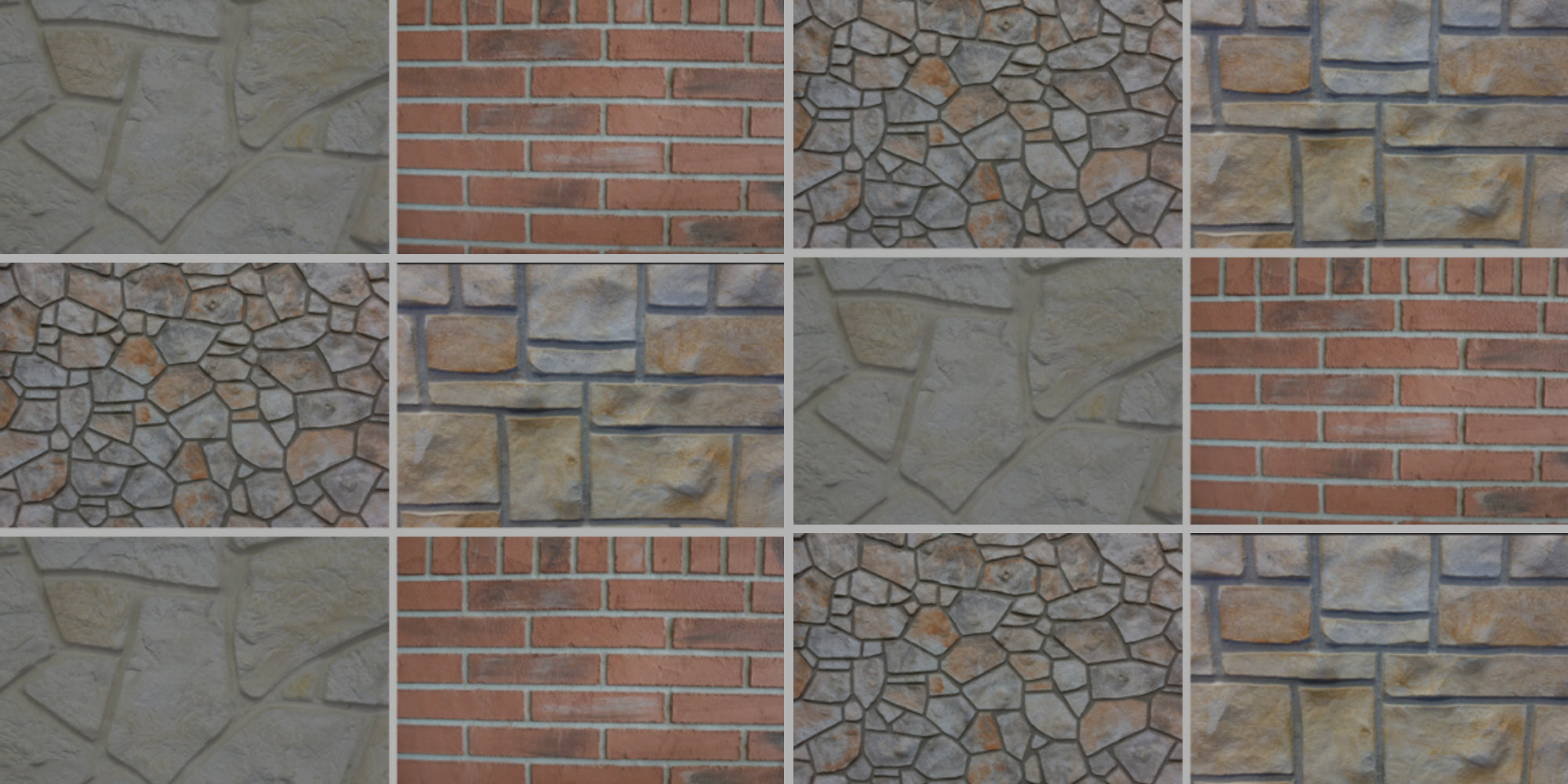 Close-up of restored masonry
